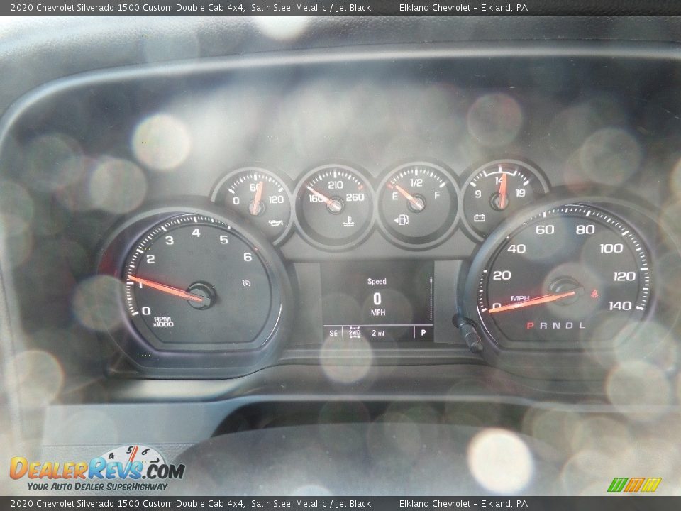 2020 Chevrolet Silverado 1500 Custom Double Cab 4x4 Satin Steel Metallic / Jet Black Photo #26