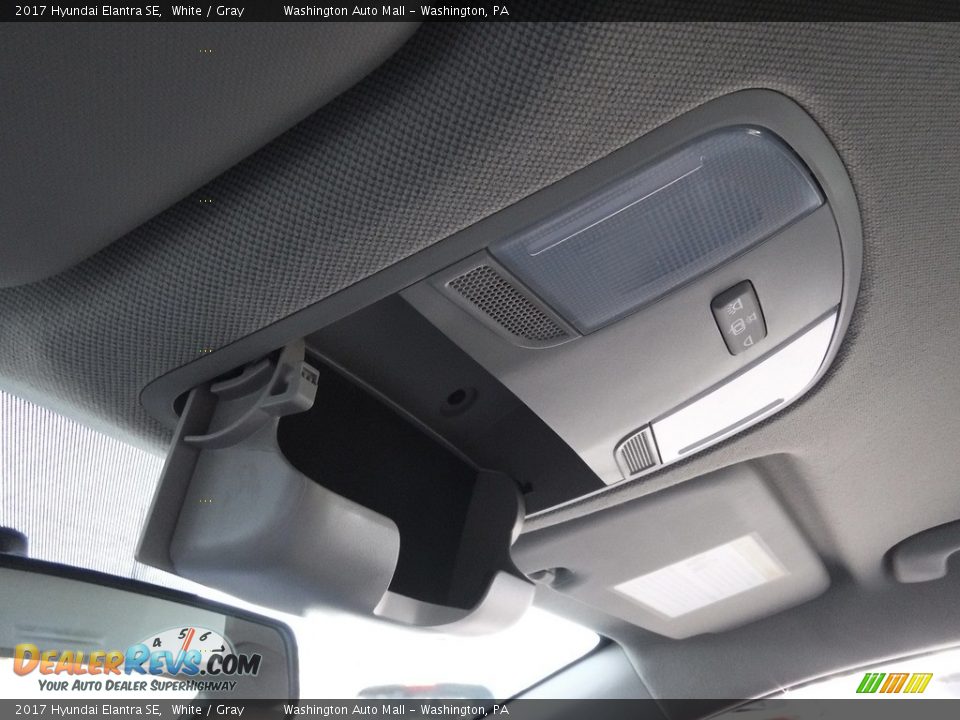 2017 Hyundai Elantra SE White / Gray Photo #17