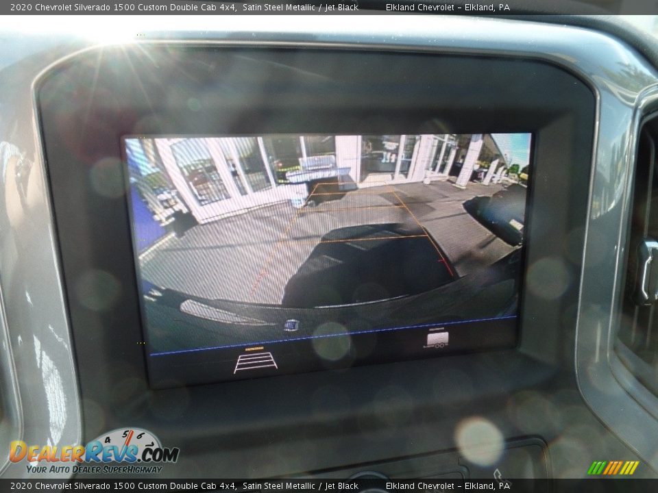 2020 Chevrolet Silverado 1500 Custom Double Cab 4x4 Satin Steel Metallic / Jet Black Photo #28