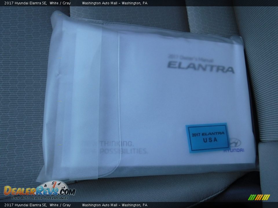 2017 Hyundai Elantra SE White / Gray Photo #20