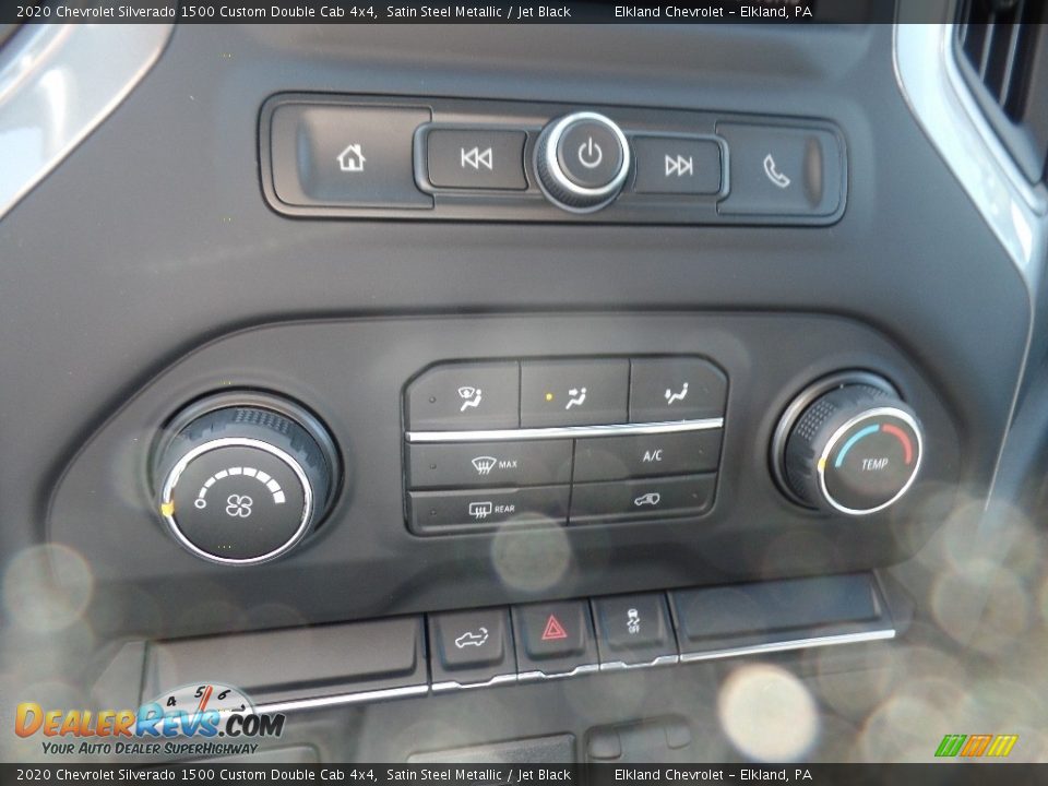 2020 Chevrolet Silverado 1500 Custom Double Cab 4x4 Satin Steel Metallic / Jet Black Photo #30