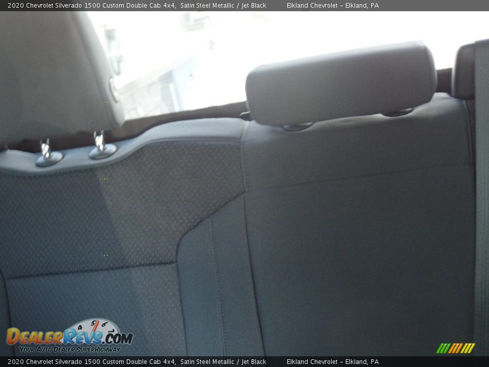 2020 Chevrolet Silverado 1500 Custom Double Cab 4x4 Satin Steel Metallic / Jet Black Photo #35