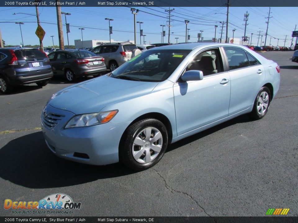 2008 Toyota Camry LE Sky Blue Pearl / Ash Photo #2