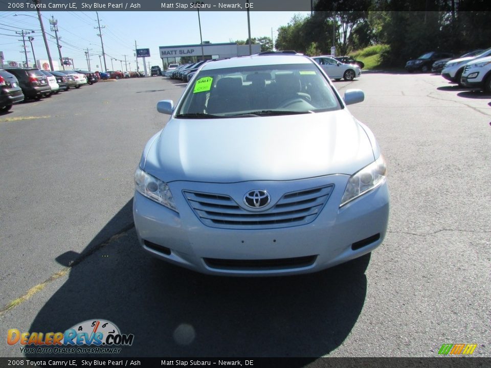 2008 Toyota Camry LE Sky Blue Pearl / Ash Photo #3