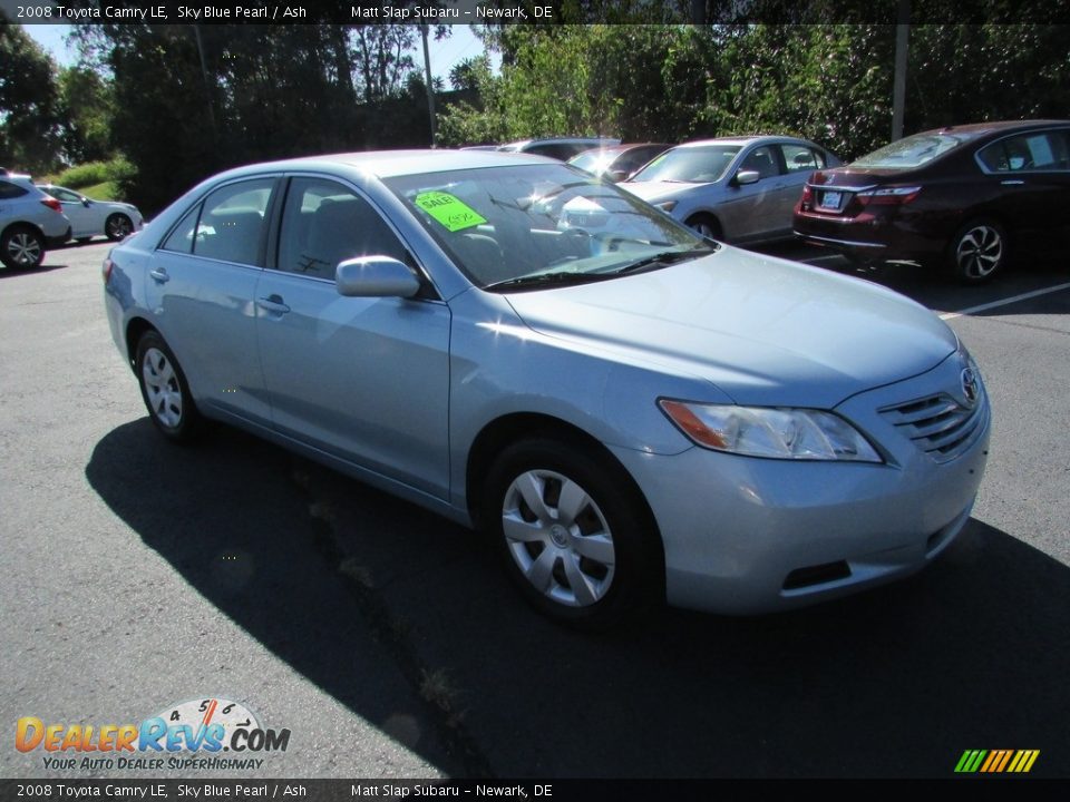 2008 Toyota Camry LE Sky Blue Pearl / Ash Photo #4