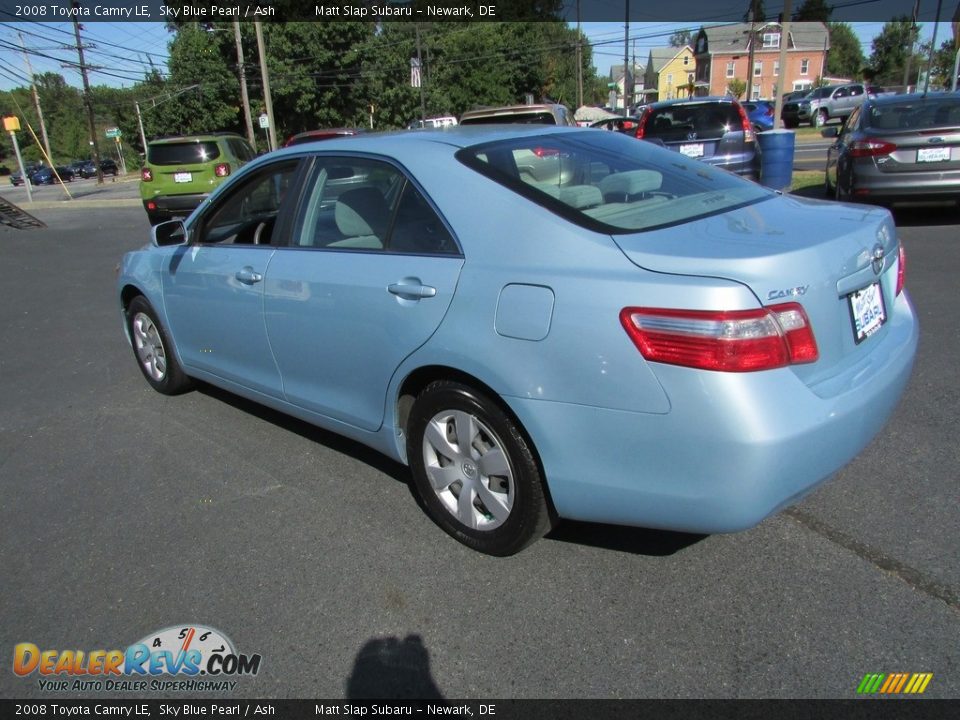 2008 Toyota Camry LE Sky Blue Pearl / Ash Photo #8
