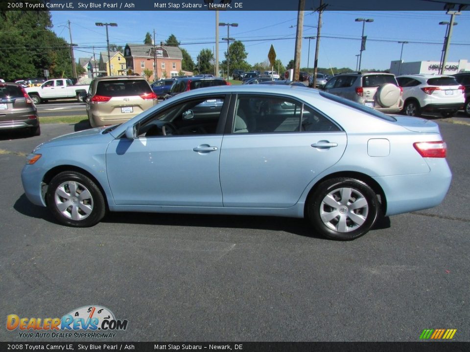 2008 Toyota Camry LE Sky Blue Pearl / Ash Photo #9