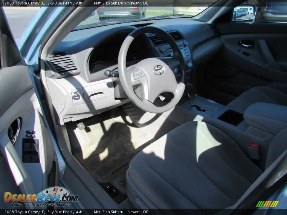 2008 Toyota Camry LE Sky Blue Pearl / Ash Photo #11