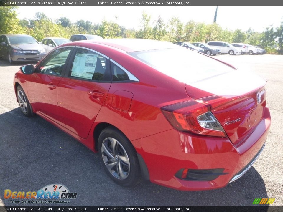 2019 Honda Civic LX Sedan Rallye Red / Black Photo #2