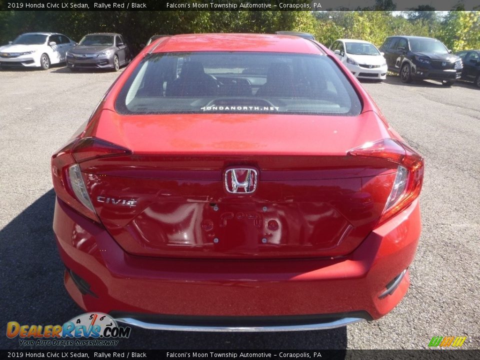 2019 Honda Civic LX Sedan Rallye Red / Black Photo #3