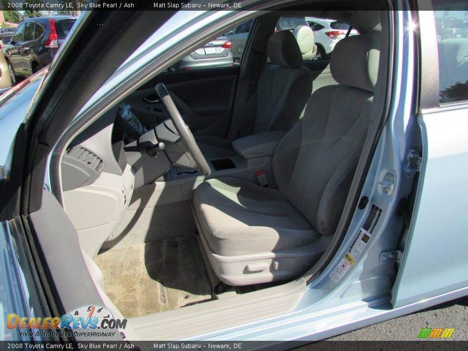 2008 Toyota Camry LE Sky Blue Pearl / Ash Photo #15