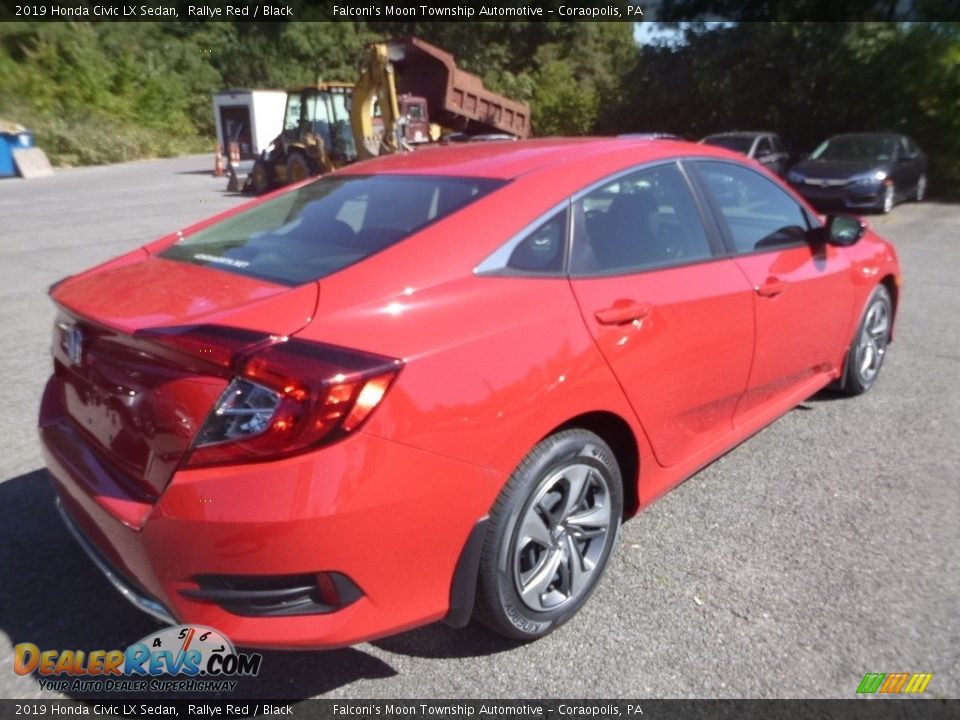 2019 Honda Civic LX Sedan Rallye Red / Black Photo #4