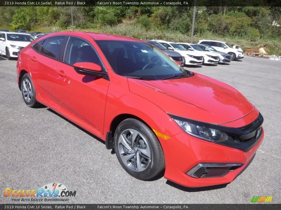 Front 3/4 View of 2019 Honda Civic LX Sedan Photo #5
