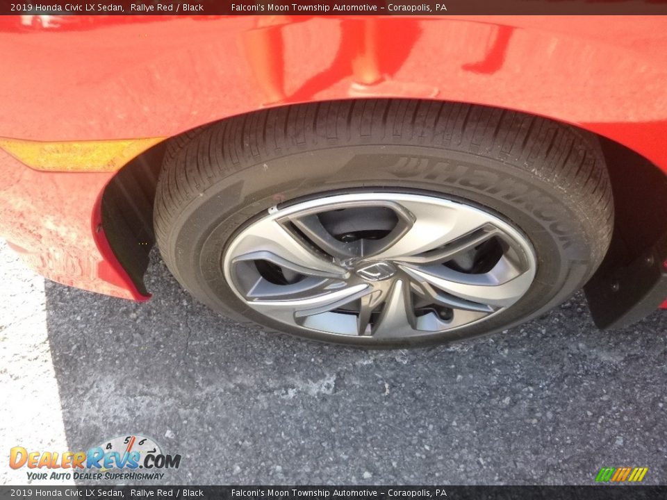 2019 Honda Civic LX Sedan Rallye Red / Black Photo #7