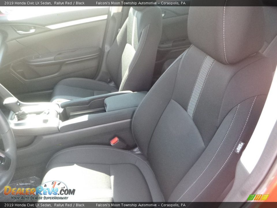 2019 Honda Civic LX Sedan Rallye Red / Black Photo #8