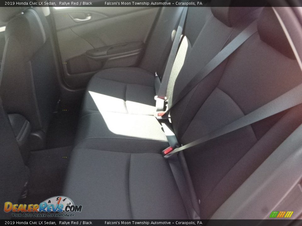 2019 Honda Civic LX Sedan Rallye Red / Black Photo #9