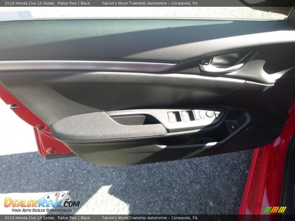 2019 Honda Civic LX Sedan Rallye Red / Black Photo #10