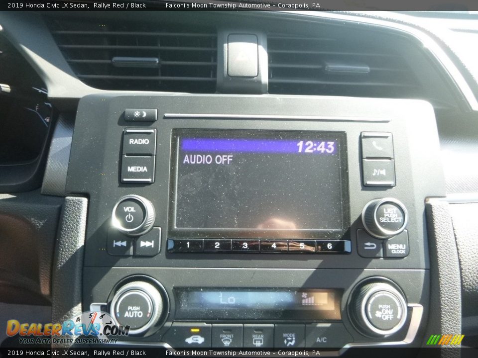 2019 Honda Civic LX Sedan Rallye Red / Black Photo #12