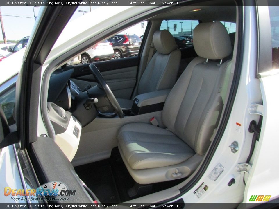 2011 Mazda CX-7 s Touring AWD Crystal White Pearl Mica / Sand Photo #16