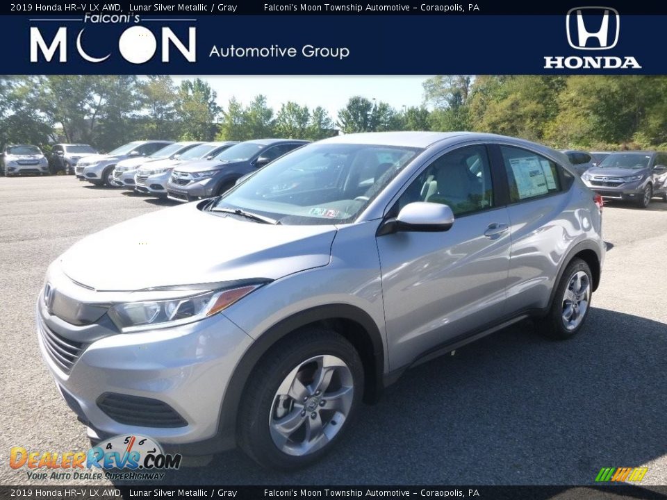 2019 Honda HR-V LX AWD Lunar Silver Metallic / Gray Photo #1