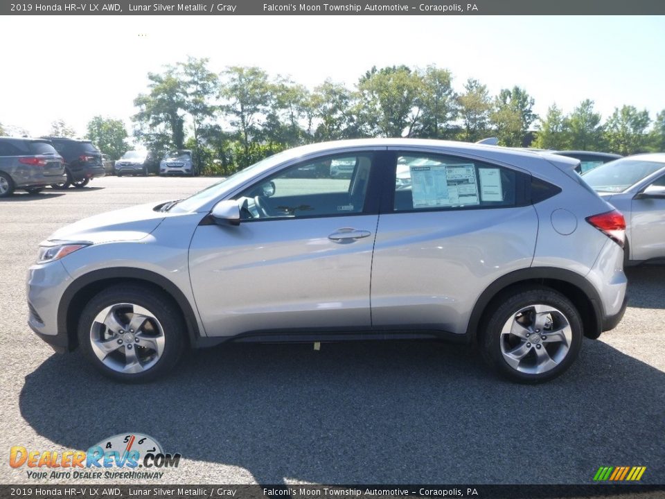 2019 Honda HR-V LX AWD Lunar Silver Metallic / Gray Photo #2