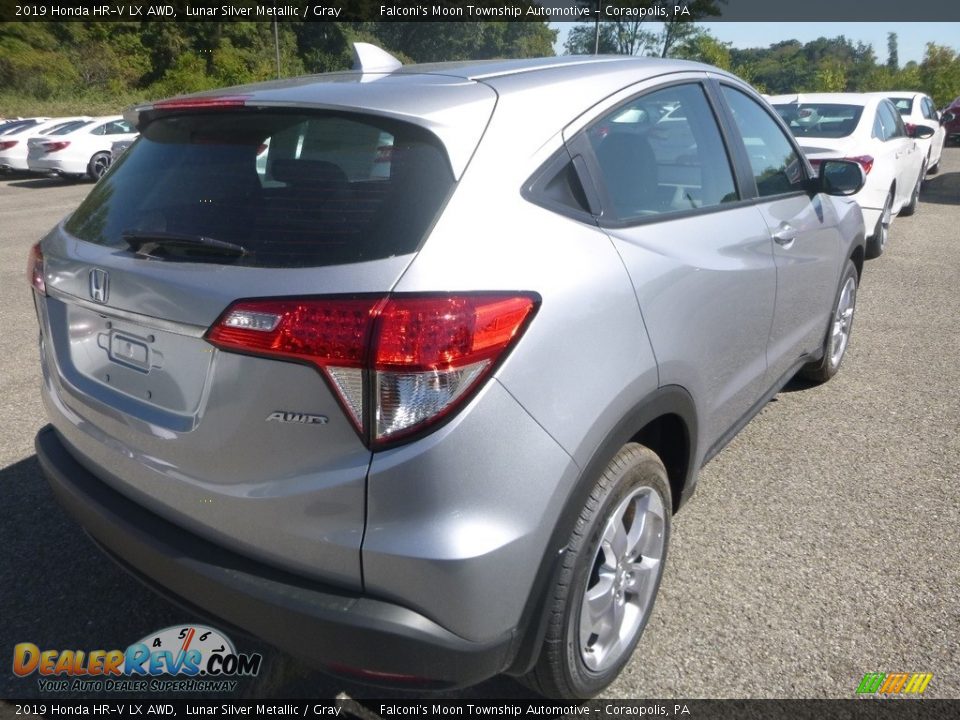 2019 Honda HR-V LX AWD Lunar Silver Metallic / Gray Photo #5