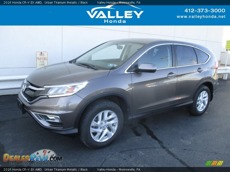 2016 Honda CR-V EX AWD Urban Titanium Metallic / Black Photo #1