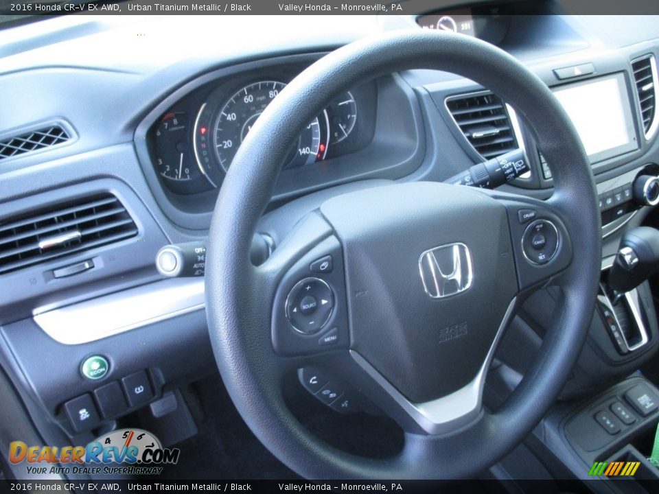 2016 Honda CR-V EX AWD Urban Titanium Metallic / Black Photo #13
