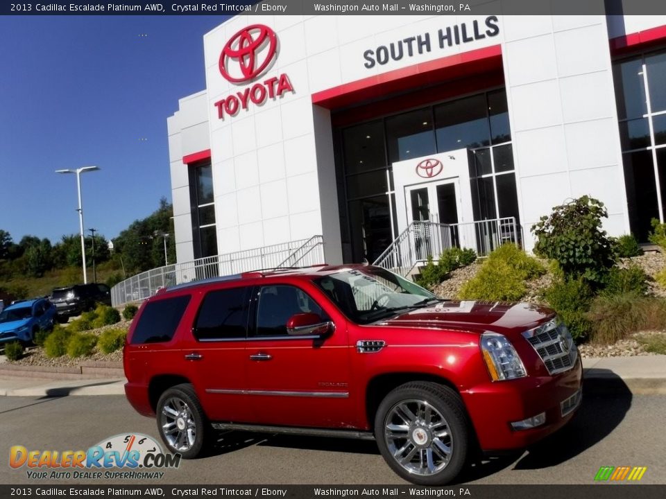 2013 Cadillac Escalade Platinum AWD Crystal Red Tintcoat / Ebony Photo #2
