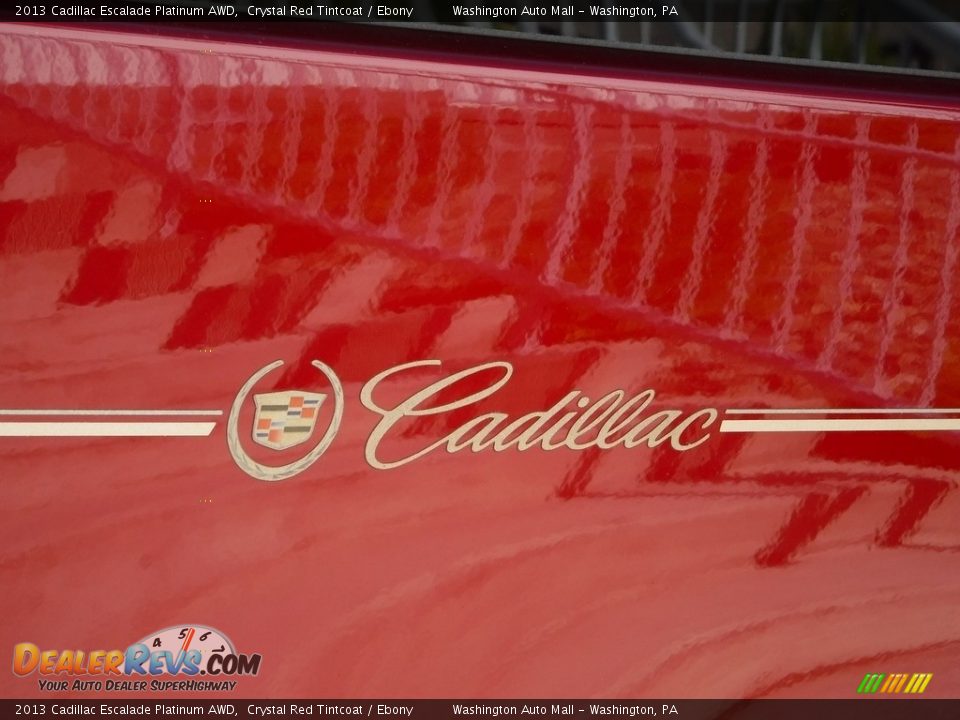 2013 Cadillac Escalade Platinum AWD Crystal Red Tintcoat / Ebony Photo #6