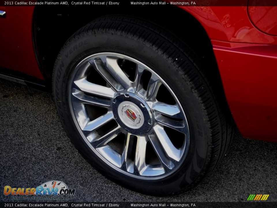 2013 Cadillac Escalade Platinum AWD Crystal Red Tintcoat / Ebony Photo #7