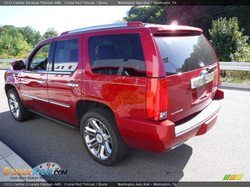 2013 Cadillac Escalade Platinum AWD Crystal Red Tintcoat / Ebony Photo #8