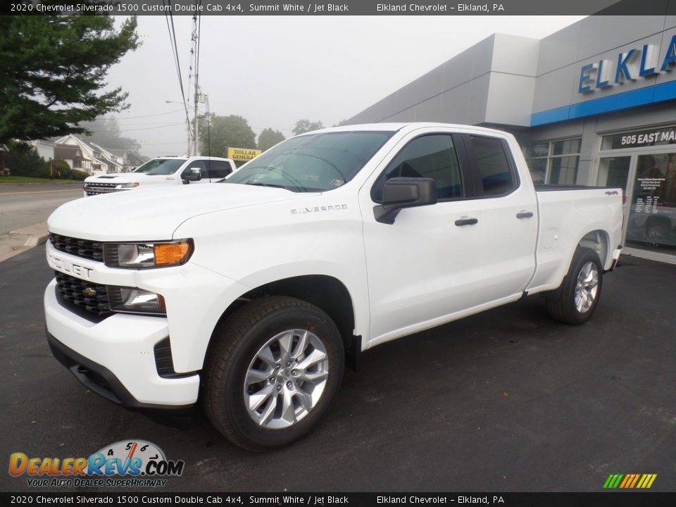 2020 Chevrolet Silverado 1500 Custom Double Cab 4x4 Summit White / Jet Black Photo #1