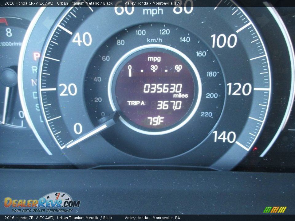 2016 Honda CR-V EX AWD Urban Titanium Metallic / Black Photo #20