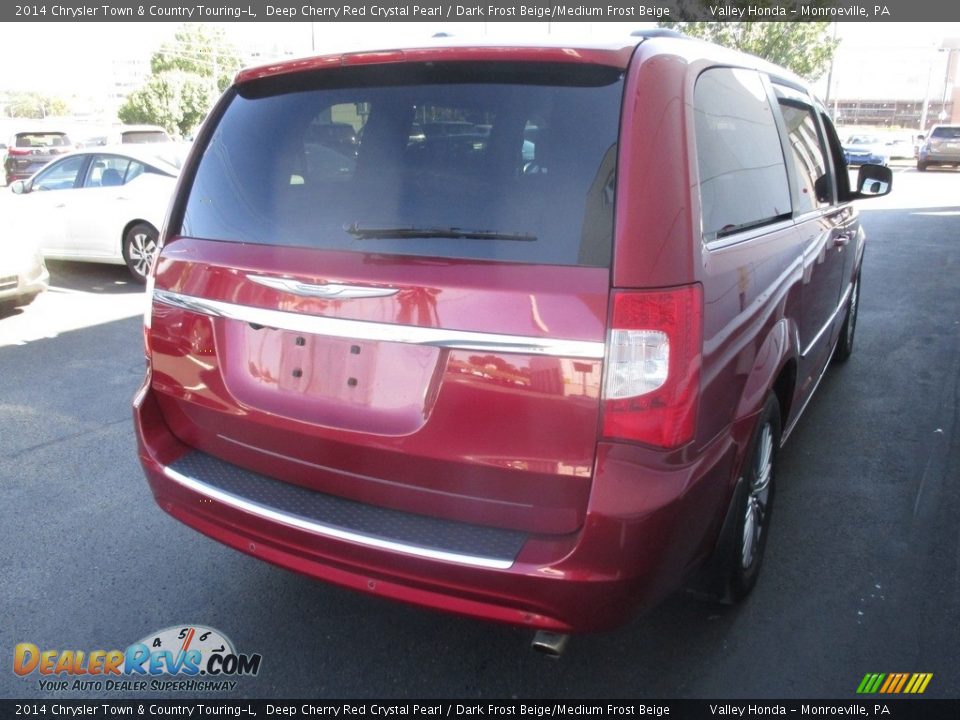2014 Chrysler Town & Country Touring-L Deep Cherry Red Crystal Pearl / Dark Frost Beige/Medium Frost Beige Photo #5