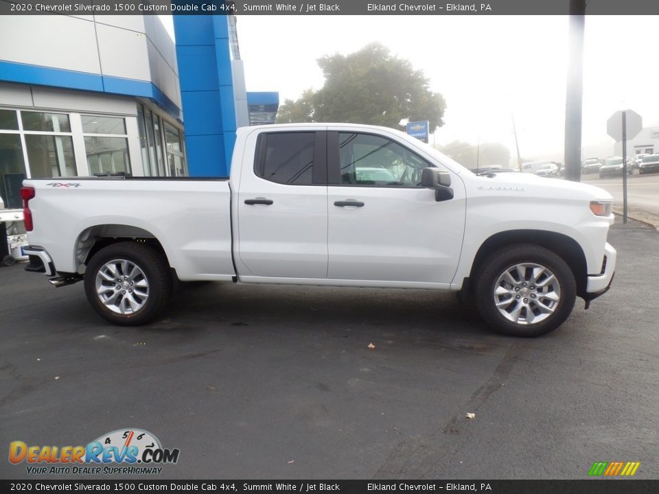 2020 Chevrolet Silverado 1500 Custom Double Cab 4x4 Summit White / Jet Black Photo #6