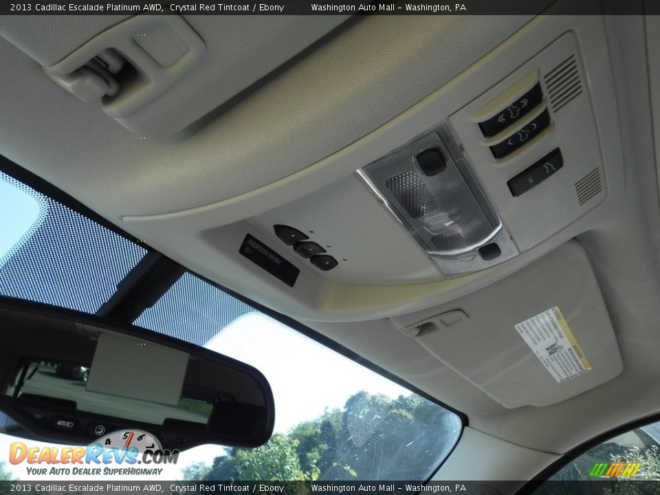 2013 Cadillac Escalade Platinum AWD Crystal Red Tintcoat / Ebony Photo #20