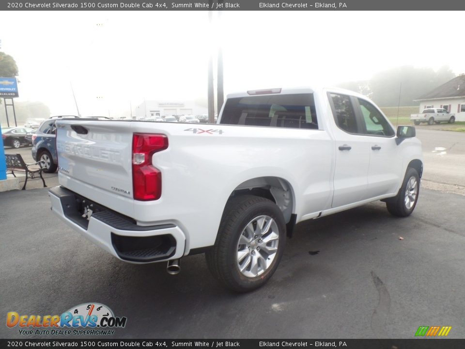 2020 Chevrolet Silverado 1500 Custom Double Cab 4x4 Summit White / Jet Black Photo #7