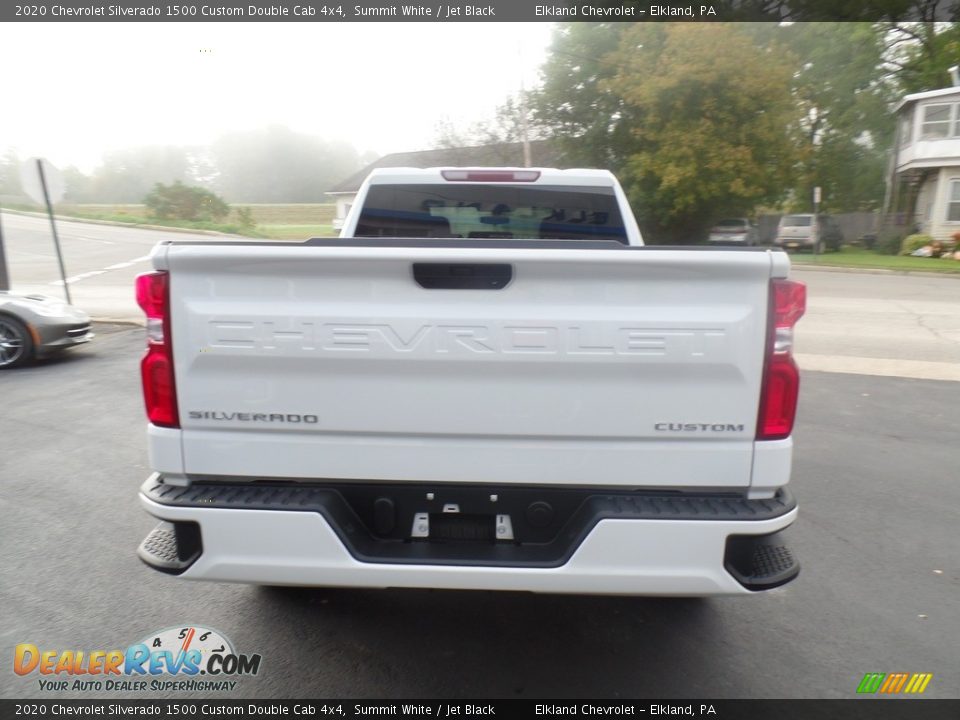 2020 Chevrolet Silverado 1500 Custom Double Cab 4x4 Summit White / Jet Black Photo #8