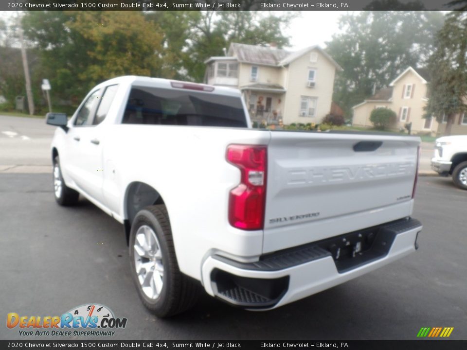 2020 Chevrolet Silverado 1500 Custom Double Cab 4x4 Summit White / Jet Black Photo #9