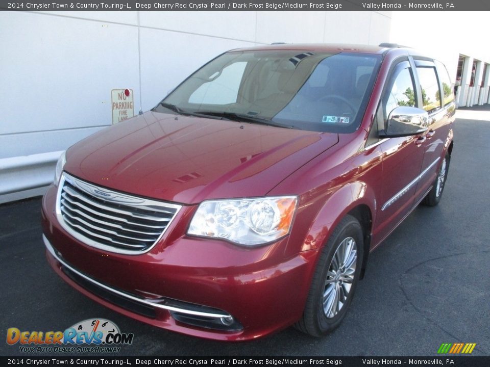 2014 Chrysler Town & Country Touring-L Deep Cherry Red Crystal Pearl / Dark Frost Beige/Medium Frost Beige Photo #9