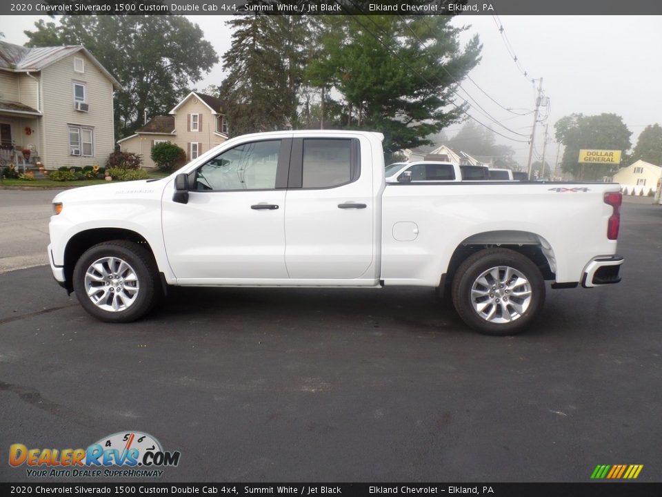 2020 Chevrolet Silverado 1500 Custom Double Cab 4x4 Summit White / Jet Black Photo #10