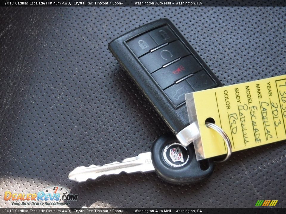 2013 Cadillac Escalade Platinum AWD Crystal Red Tintcoat / Ebony Photo #31