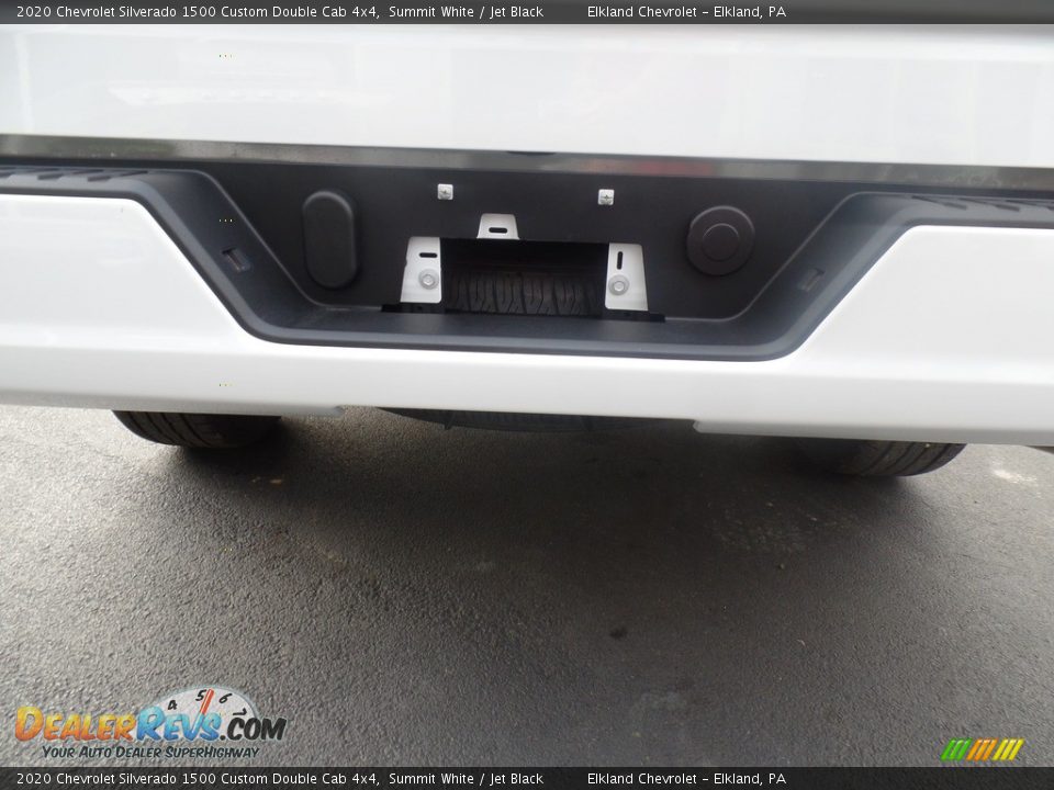 2020 Chevrolet Silverado 1500 Custom Double Cab 4x4 Summit White / Jet Black Photo #12