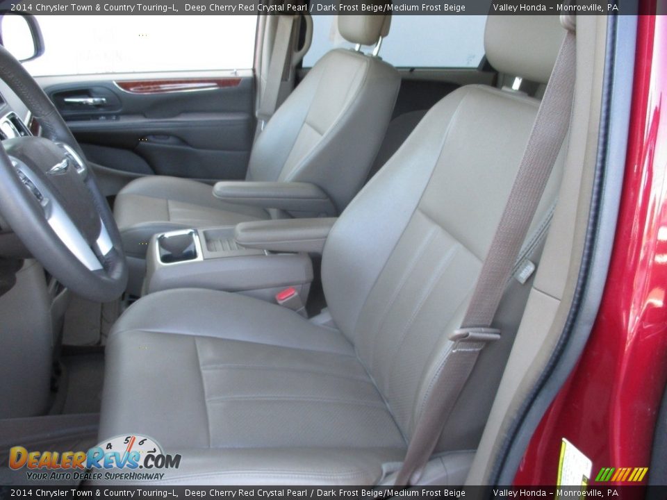 2014 Chrysler Town & Country Touring-L Deep Cherry Red Crystal Pearl / Dark Frost Beige/Medium Frost Beige Photo #11