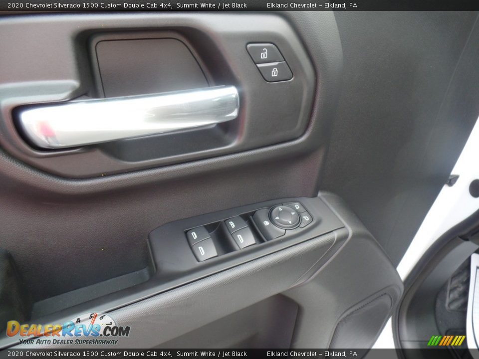 2020 Chevrolet Silverado 1500 Custom Double Cab 4x4 Summit White / Jet Black Photo #15