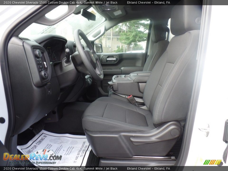2020 Chevrolet Silverado 1500 Custom Double Cab 4x4 Summit White / Jet Black Photo #16