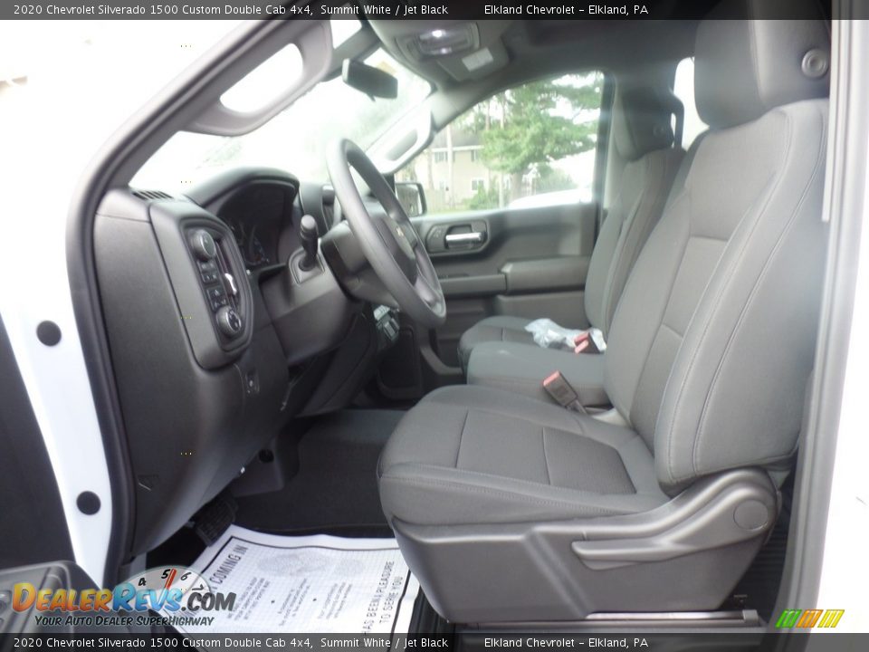 2020 Chevrolet Silverado 1500 Custom Double Cab 4x4 Summit White / Jet Black Photo #17
