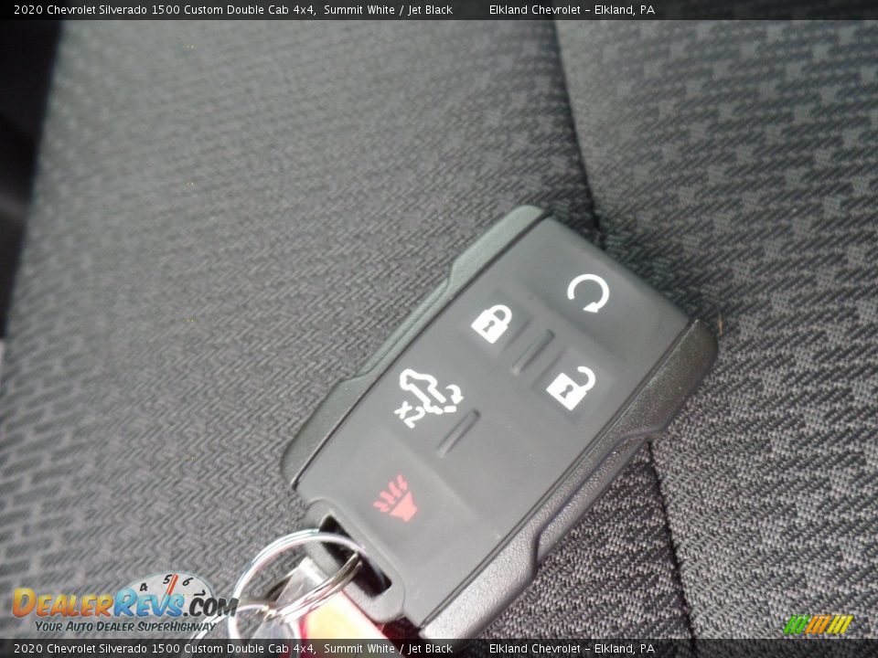 2020 Chevrolet Silverado 1500 Custom Double Cab 4x4 Summit White / Jet Black Photo #18