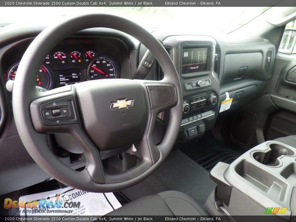 2020 Chevrolet Silverado 1500 Custom Double Cab 4x4 Summit White / Jet Black Photo #19